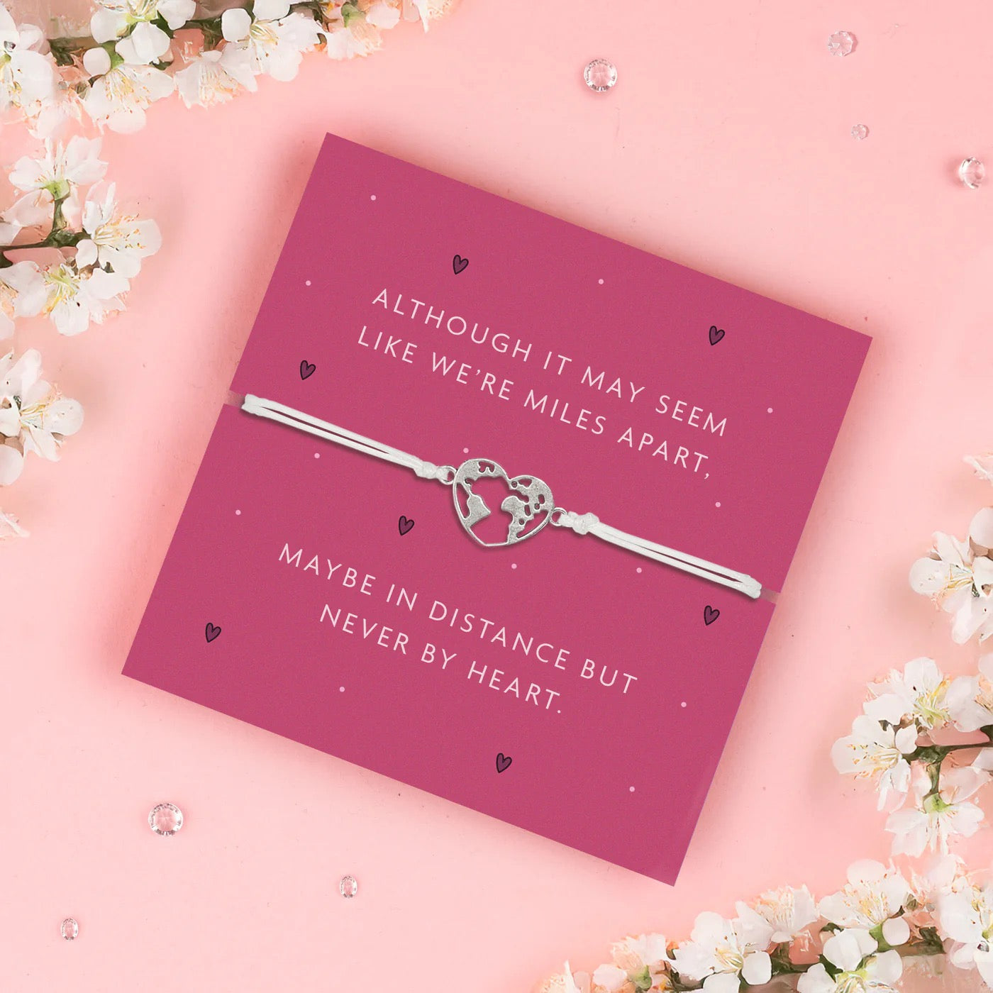 Letterbox Love - Miles Apart - World Heart Cord Bracelet