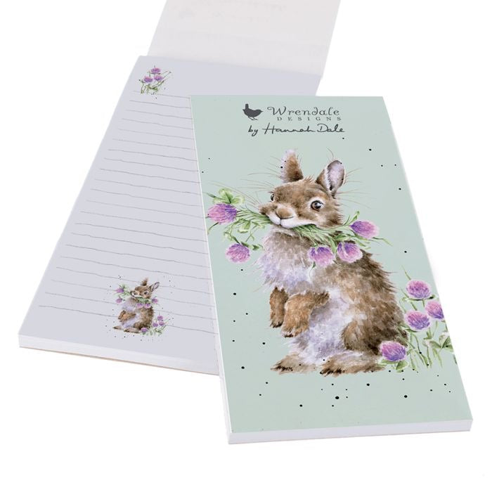 Head Over Heals Rabbit Magnetic Shopping Pad - Wrendale Designs
