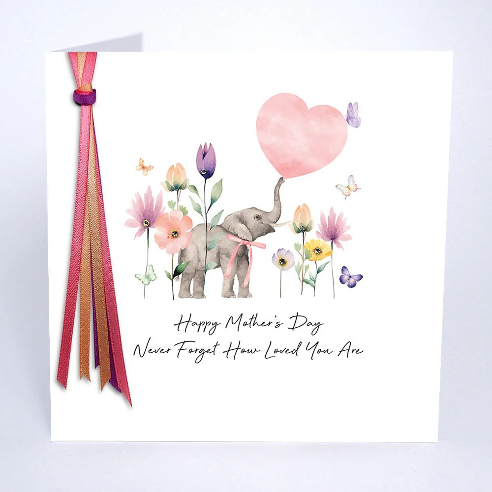Five Dollar Shake - Happy Mothers Day Pastel Elephant Card