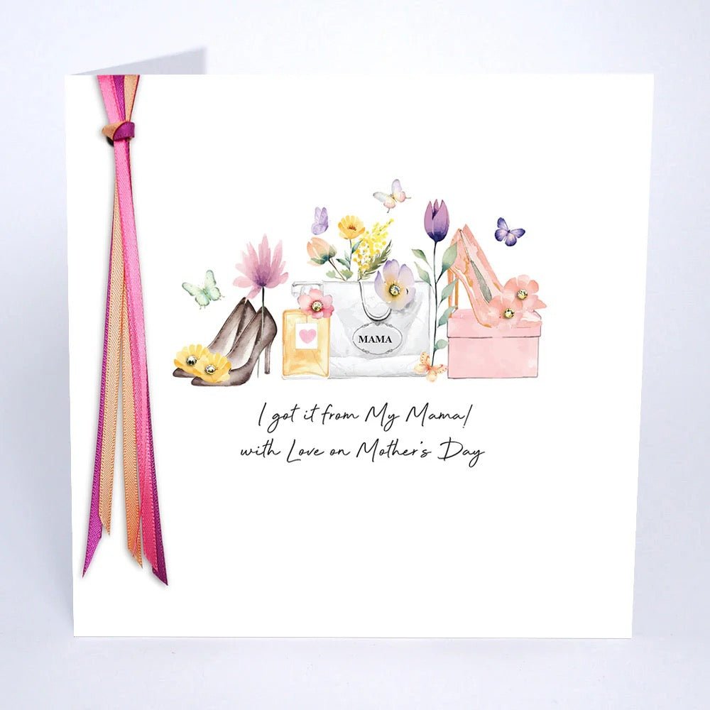 Five Dollar Shake - Got it From My Mama Mothers Day Pastel Shopping Card