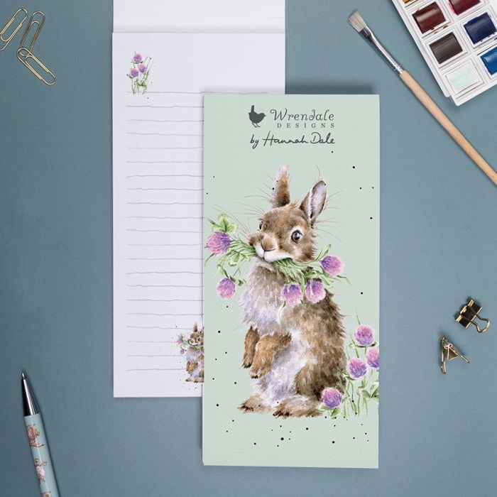 Head Over Heals Rabbit Magnetic Shopping Pad - Wrendale Designs