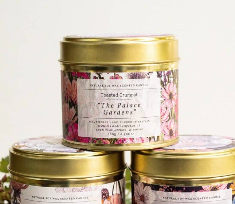 Toasted Crumpet - The Palace Gardens - Tinned Soy Wax Candle