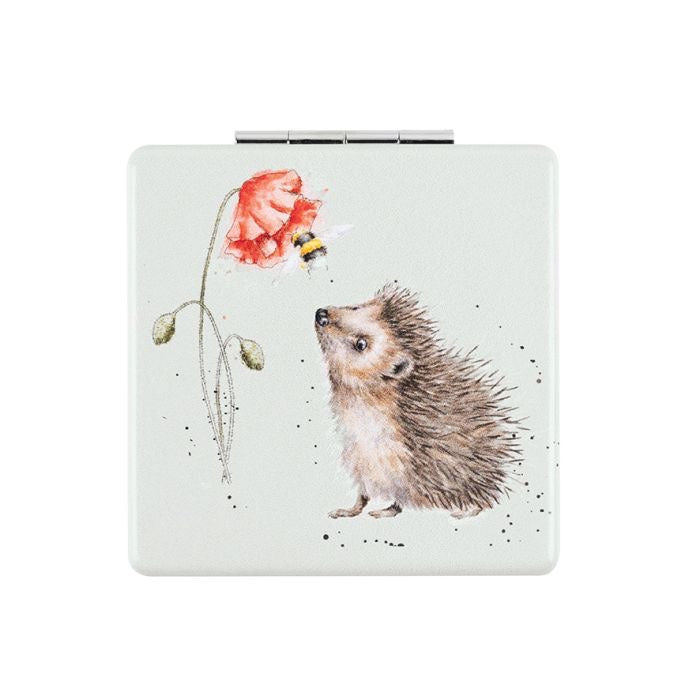 Busy as a Bee Hedgehog Compact Mirror - Wrendale Designs