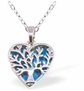 Byzantium Paua Shell Pendant Necklace - Tree of Life Wild Heart