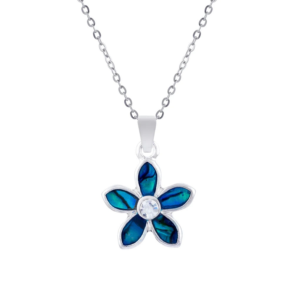 Byzantium Paua Shell Pendant - Bellflower