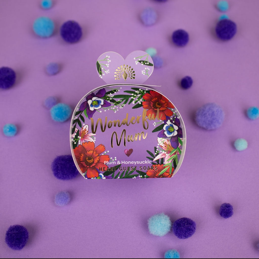 Wonderful Mum 3 Heart Occasion Soaps - The English Soap Company
