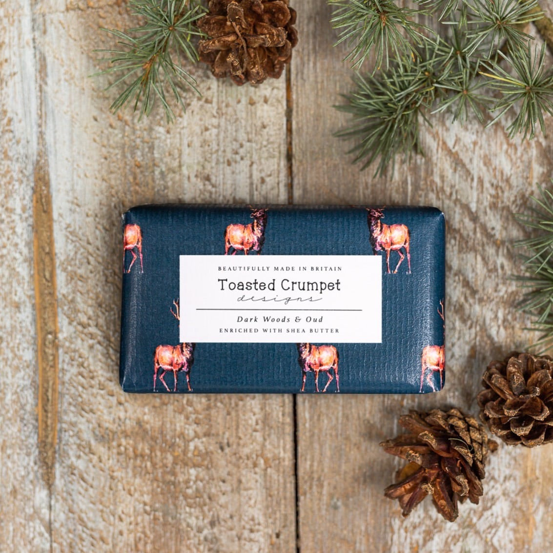 Toasted Crumpet Stag Soap - Dark Woods & Oud