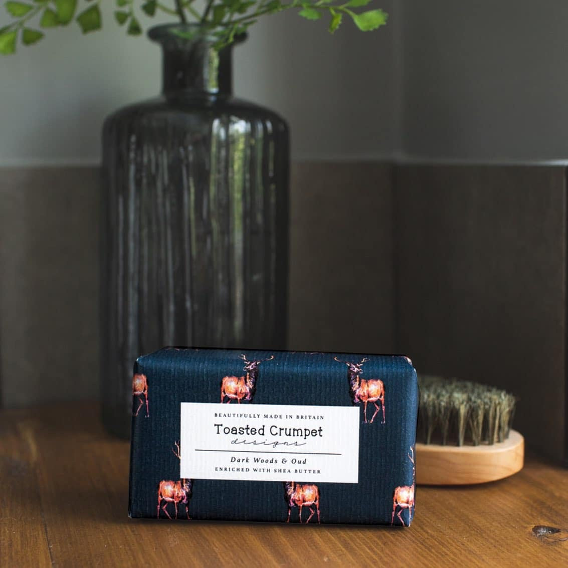Toasted Crumpet Stag Soap - Dark Woods & Oud