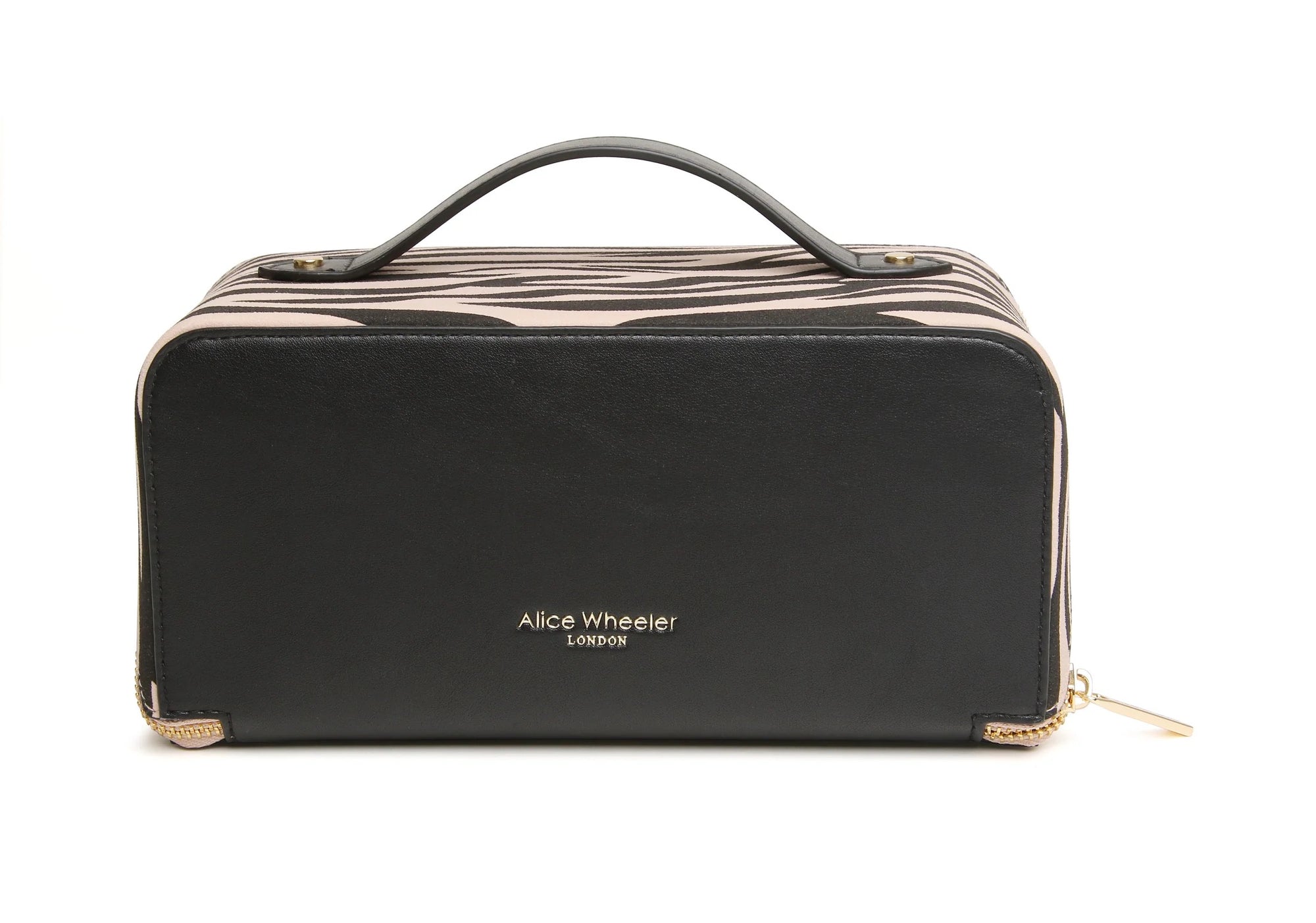 Alice Wheeler Zebra - Animal Print Train Beauty Case - Medium