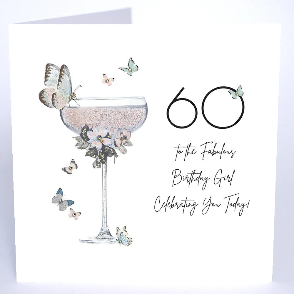 Five Dollar Shake - LARGE card - 60th to the Fabulous Birthday Girl Cocktail