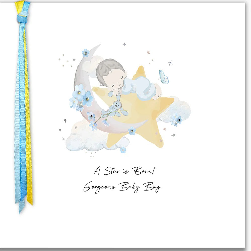 Five Dollar Shake - A Star is Born Gorgeous Baby Boy Birth Card