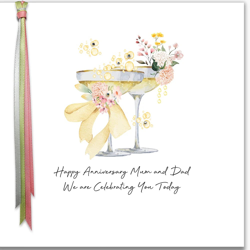 Five Dollar Shake - Happy Anniversary Mum & Dad Celebrating You Today Card