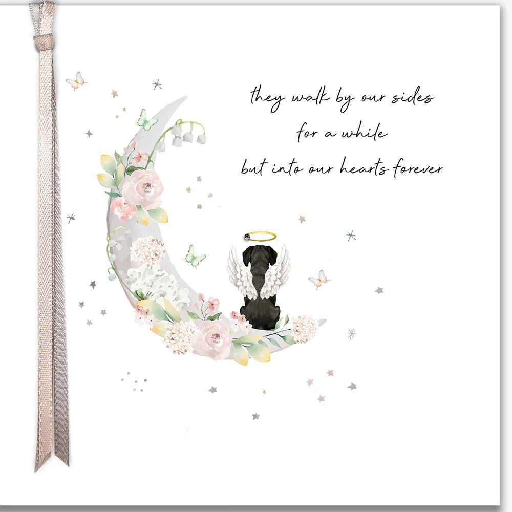 Five Dollar Shake - SMALL CARD - Walk Beside Us In our Hearts Forever (Dog Loss) Card
