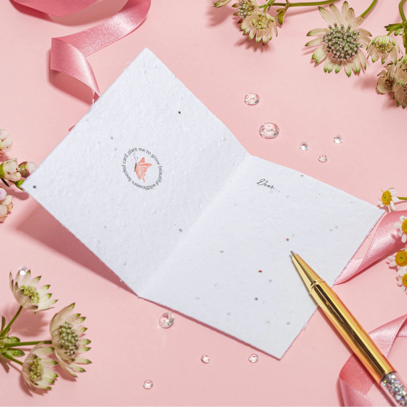 Letterbox Love Seeded Card Bracelet - Open Heart - Grow Through