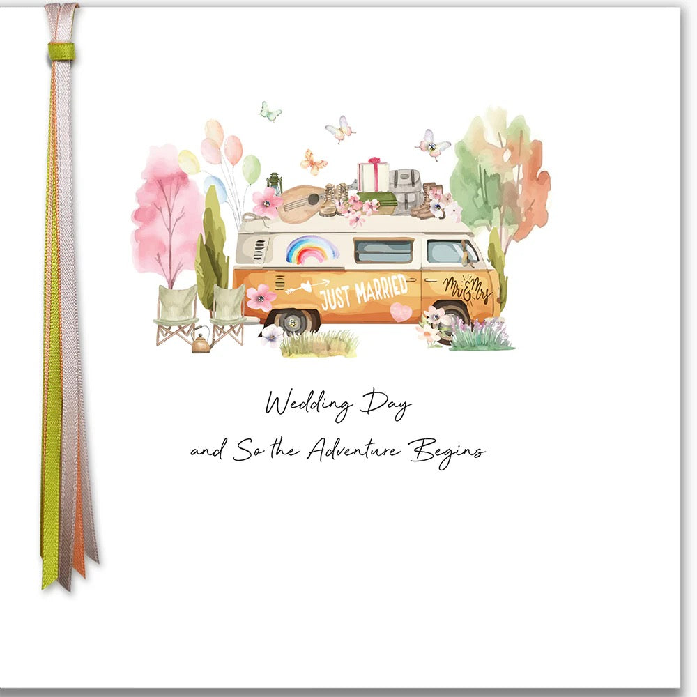 Five Dollar Shake - Wedding Day and So the Adventure Begins Campervan Card