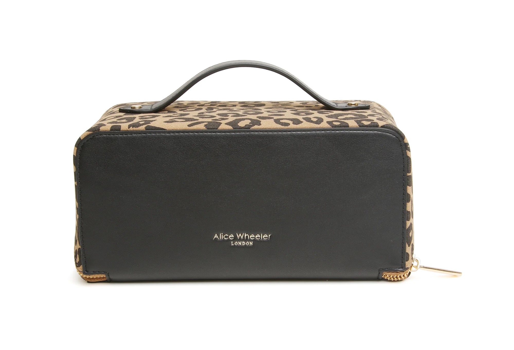 Alice Wheeler Leopard Dark - Animal Print Train Beauty Case - Medium