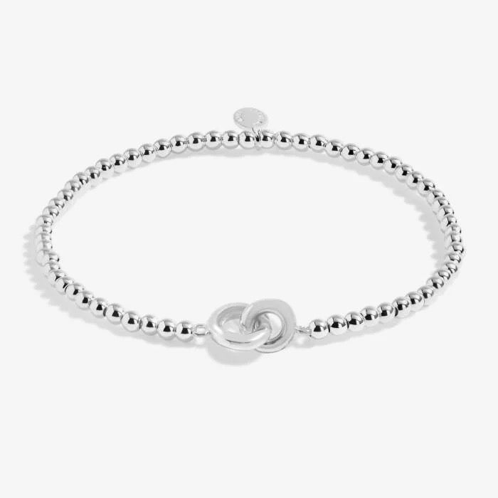 Joma Jewellery - Linked Circles Silver Stretch Anklet