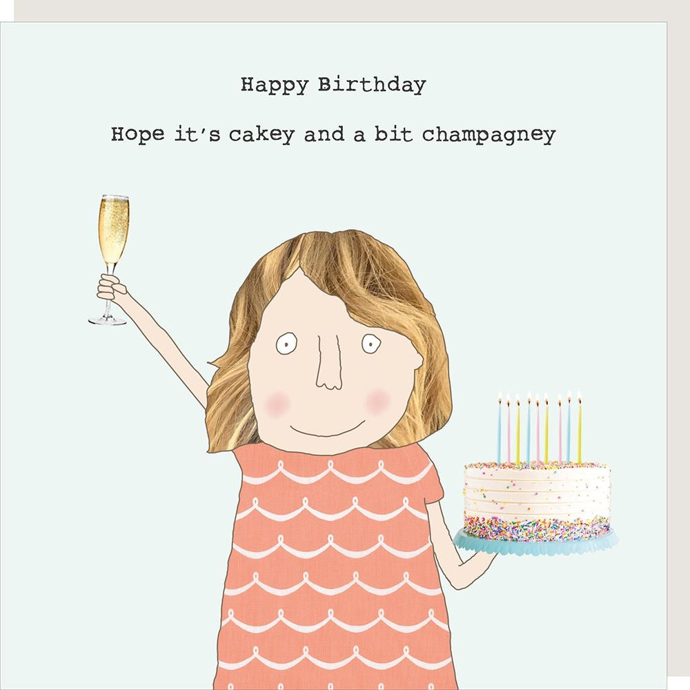Rosie Made A Thing - Champagney - Birthday Card