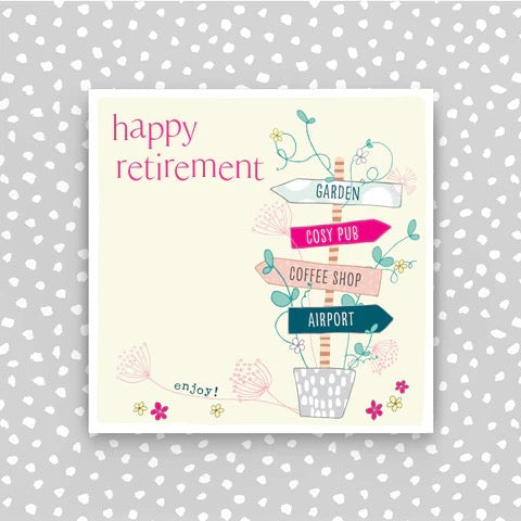 Molly Mae Happy Retirement Signs Small Card