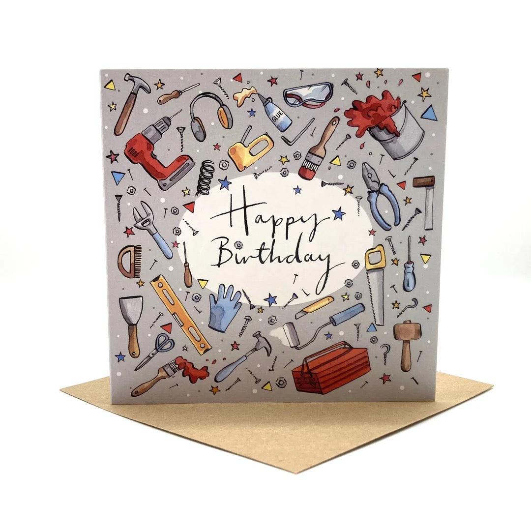DIY Happy Birthday Card - Ink and Snail