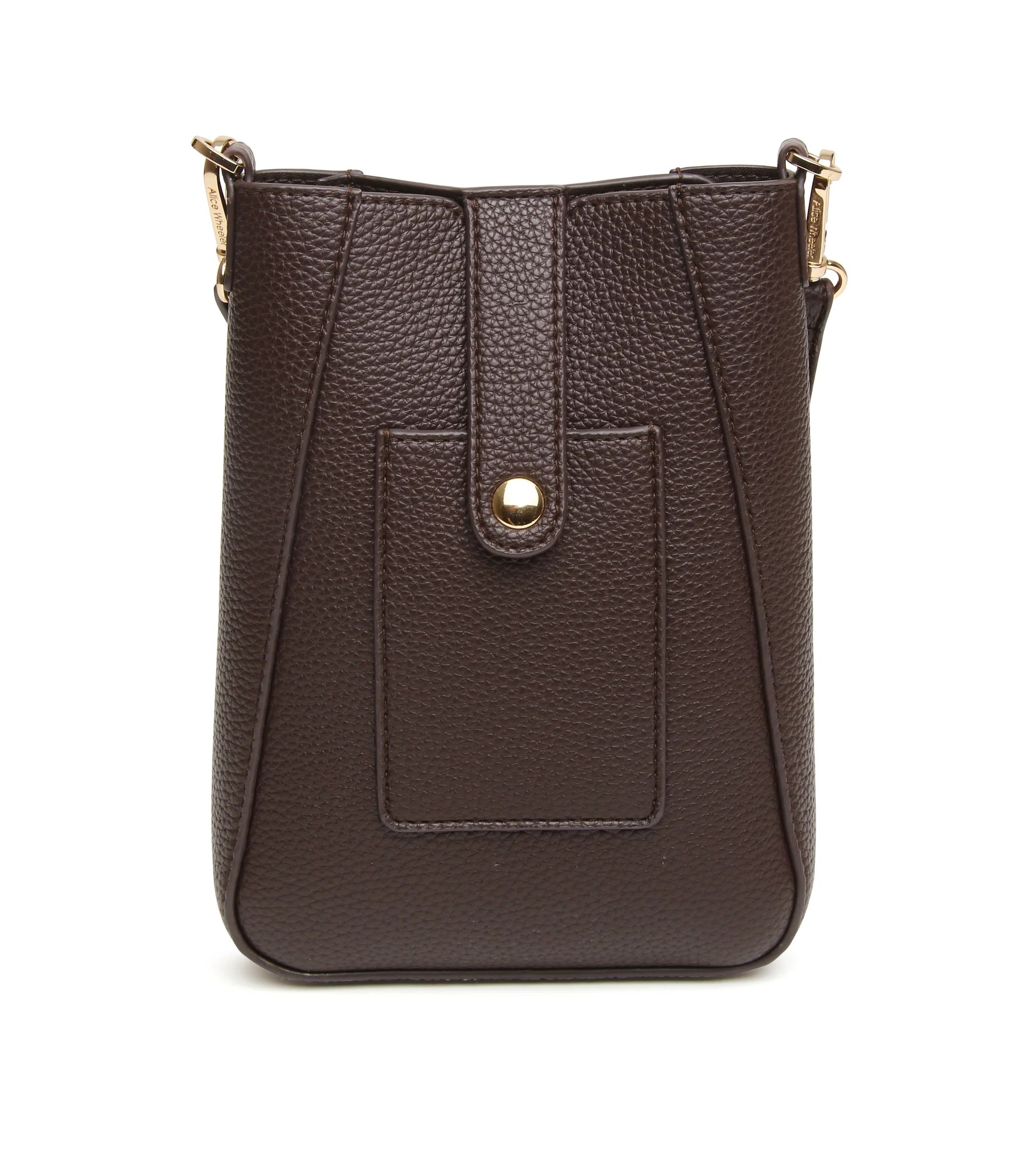 Alice Wheeler Chocolate Brown Kensington Phone Crossbody Handbag