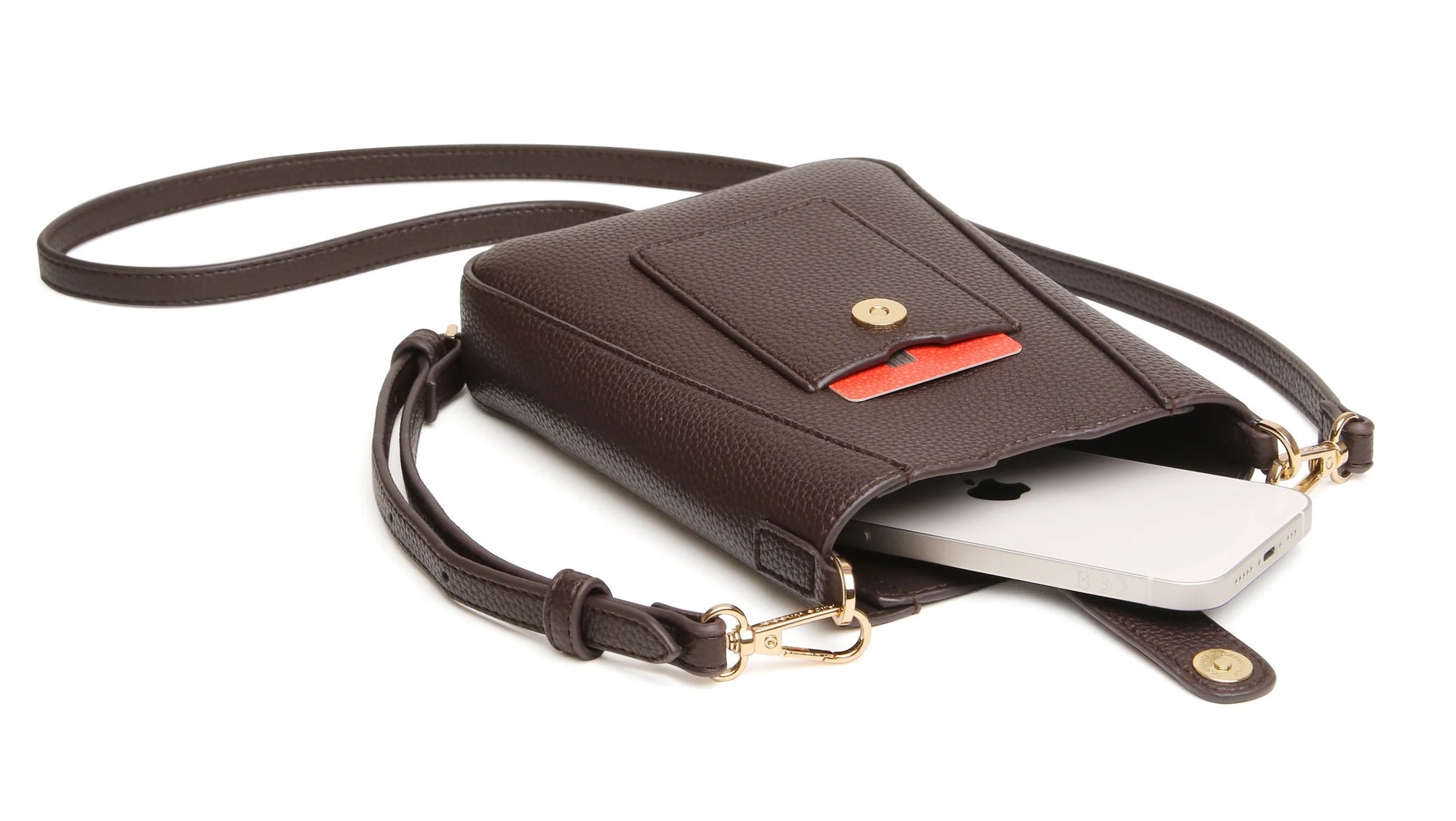 Alice Wheeler Chocolate Brown Kensington Phone Crossbody Handbag