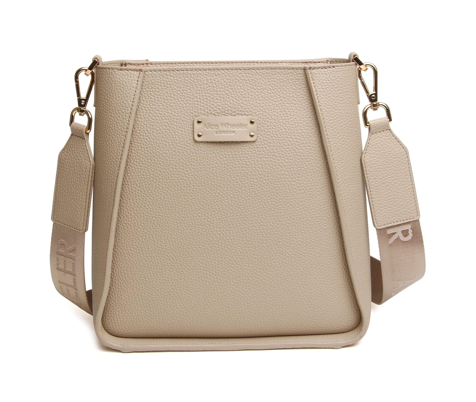 Alice Wheeler Stone Kensington Medium Crossbody Handbag