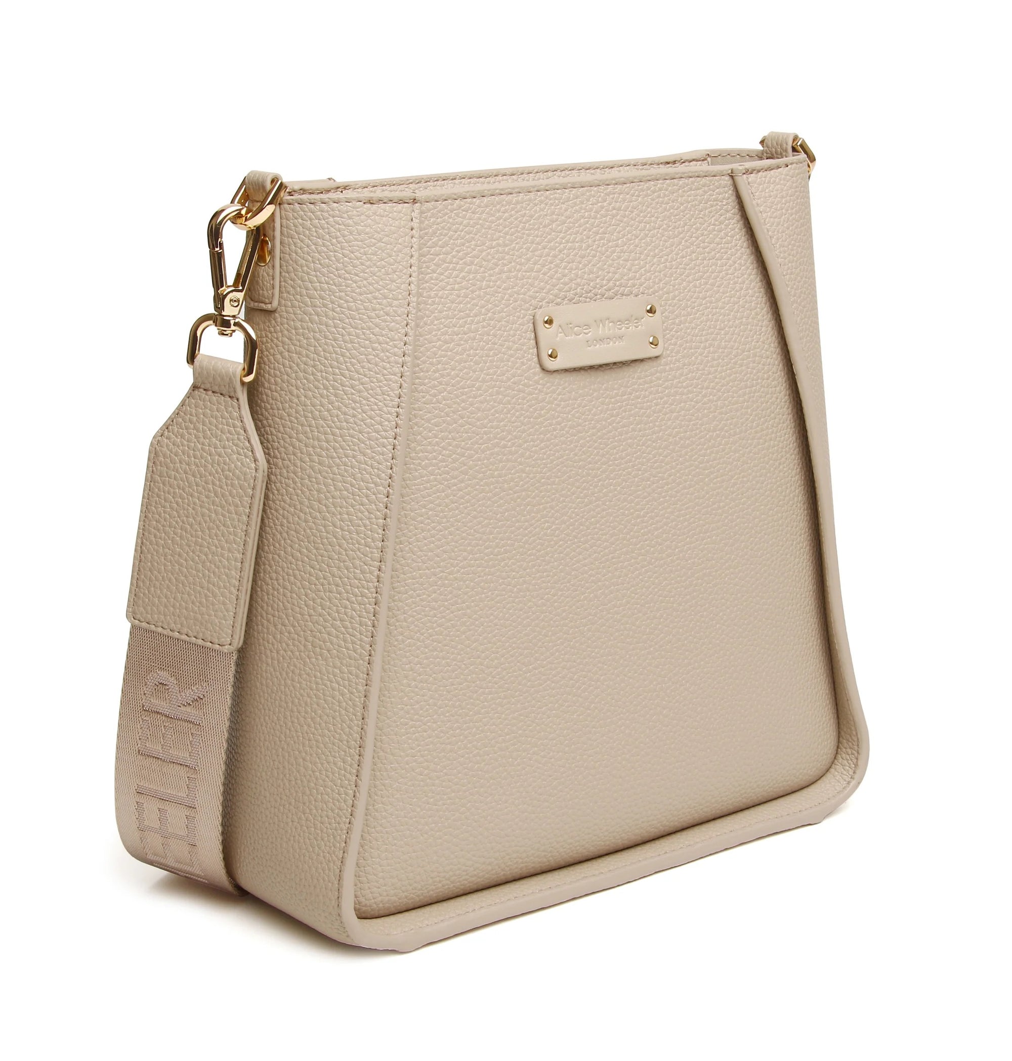 Alice Wheeler Stone Kensington Medium Crossbody Handbag