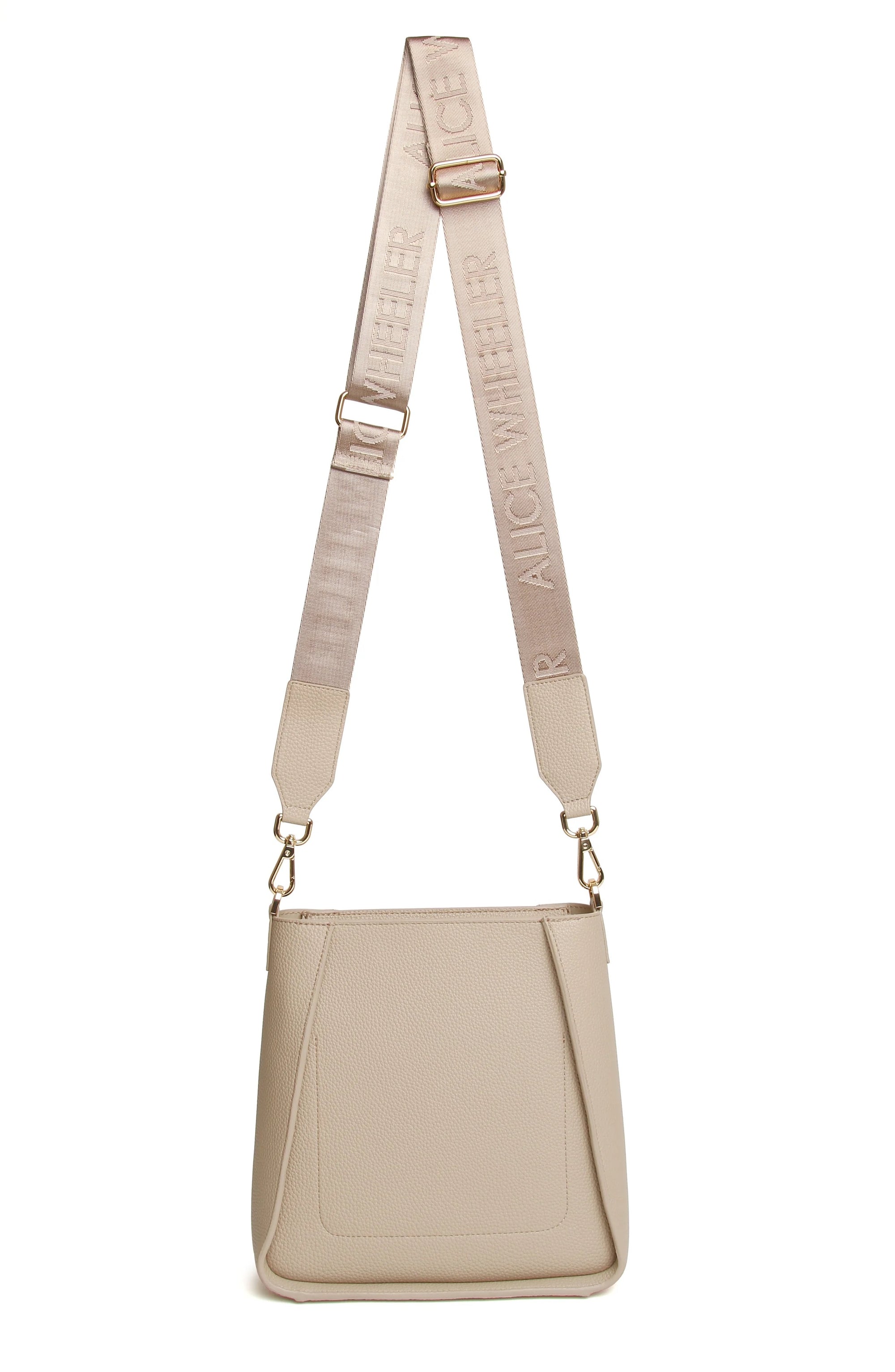 Alice Wheeler Stone Kensington Medium Crossbody Handbag