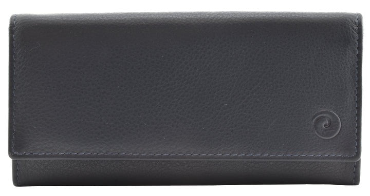 Mala Leather Black Origin RFID Leather Large Flap Over Purse (3434 5) Black