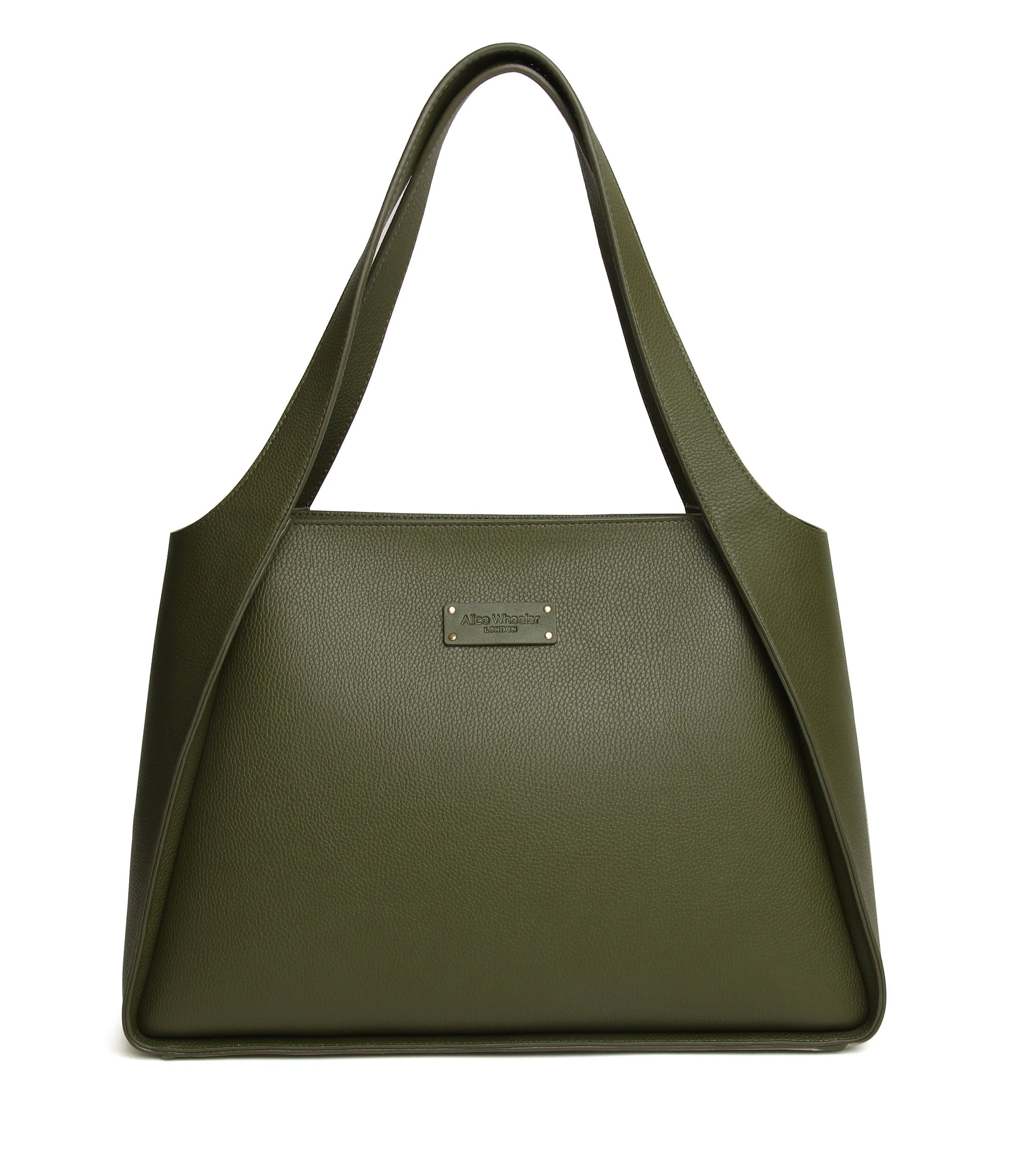 Alice Wheeler Olive Green Kensington Large Tote Handbag