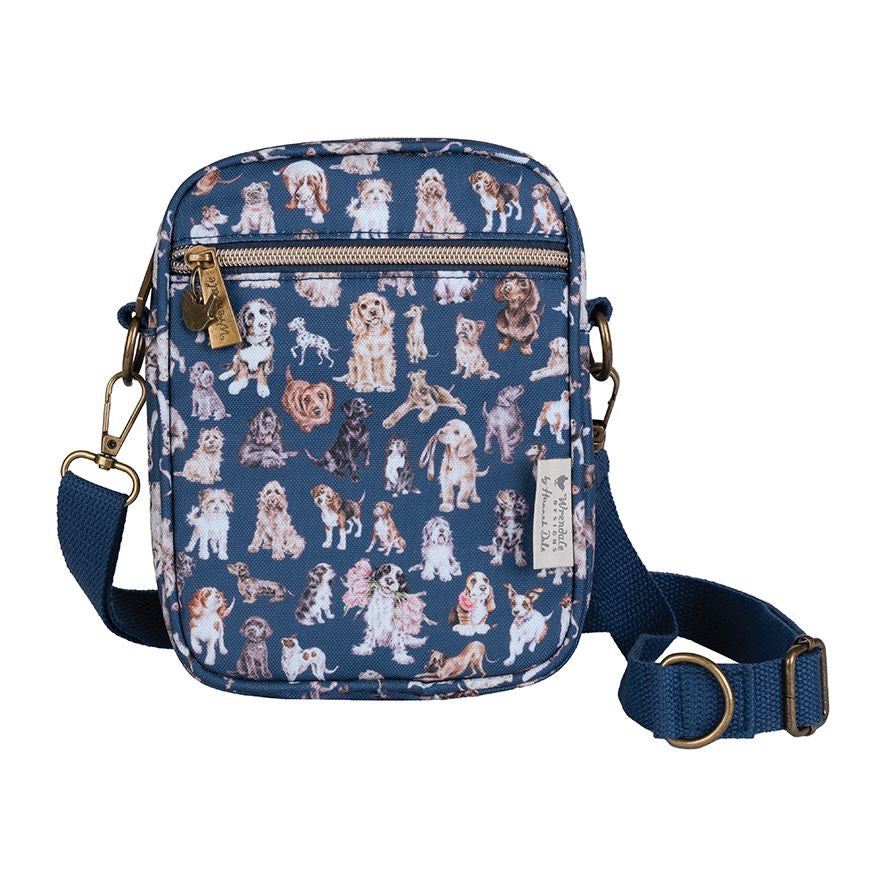 Dog Walking Crossbody Bag - Navy - Wrendale Designs