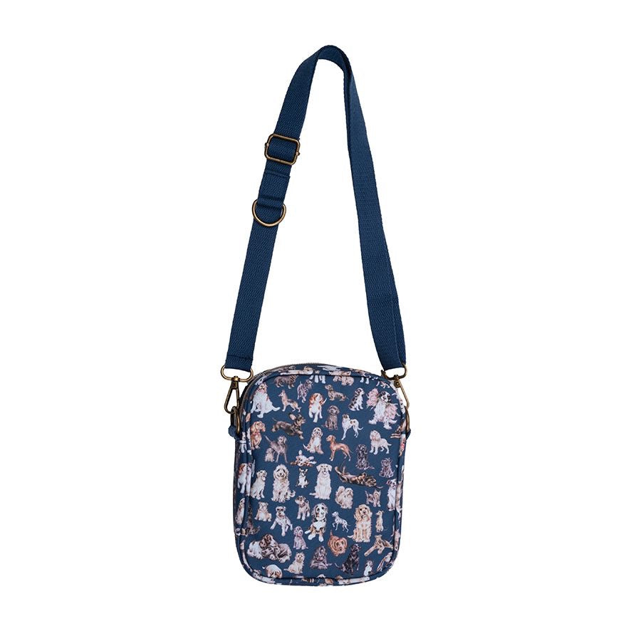 Dog Walking Crossbody Bag - Navy - Wrendale Designs