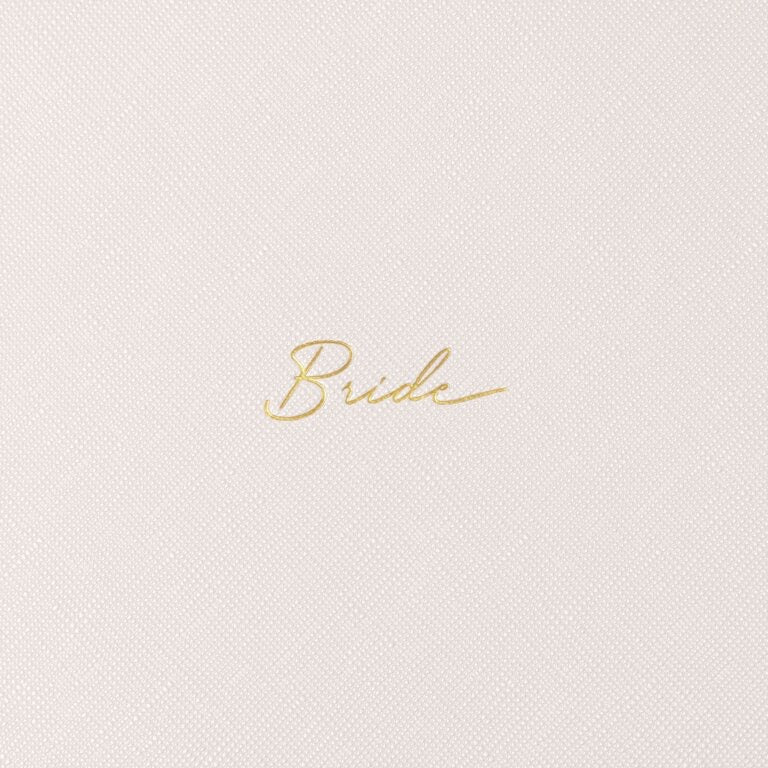 Katie Loxton Bridal Sentiment Pouch - Bride - Pearlescent White
