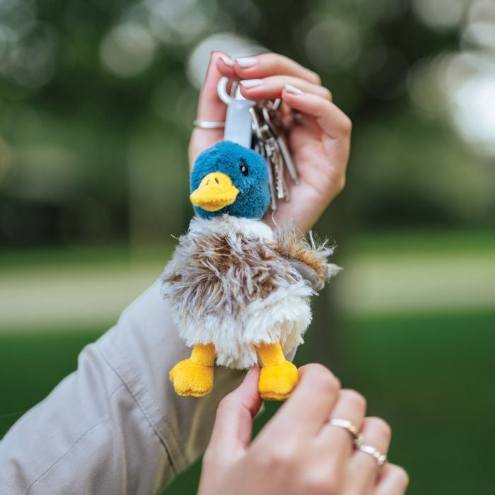 Webster - Duck Plush Keyring -  Wrendale Designs
