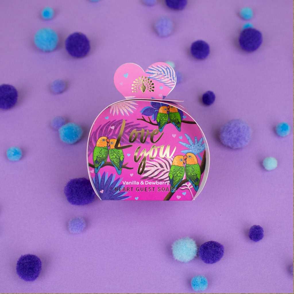 Love You 3 Heart Occasion Soaps - The English Soap Company