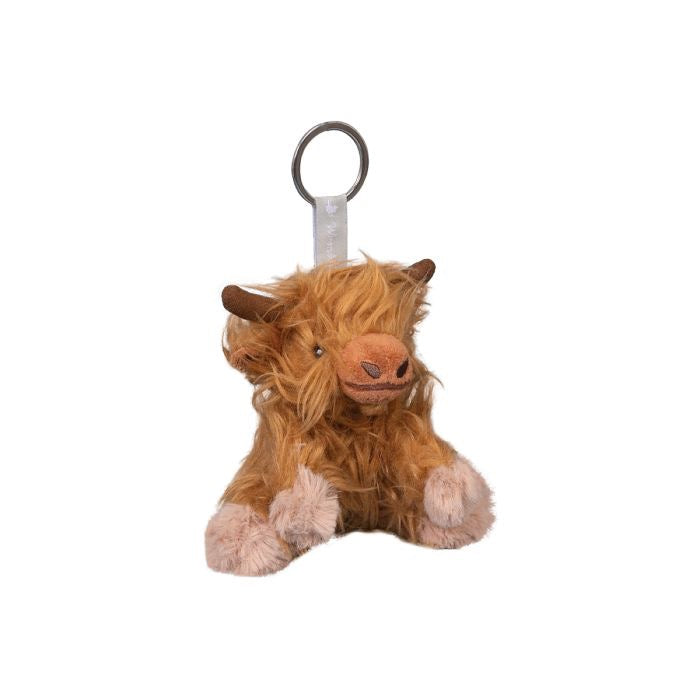 Gordon - Highland Cow Plush Keyring -  Wrendale Designs