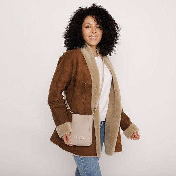 Alice Wheeler - Stone - Kensington Phone Crossbody Bag