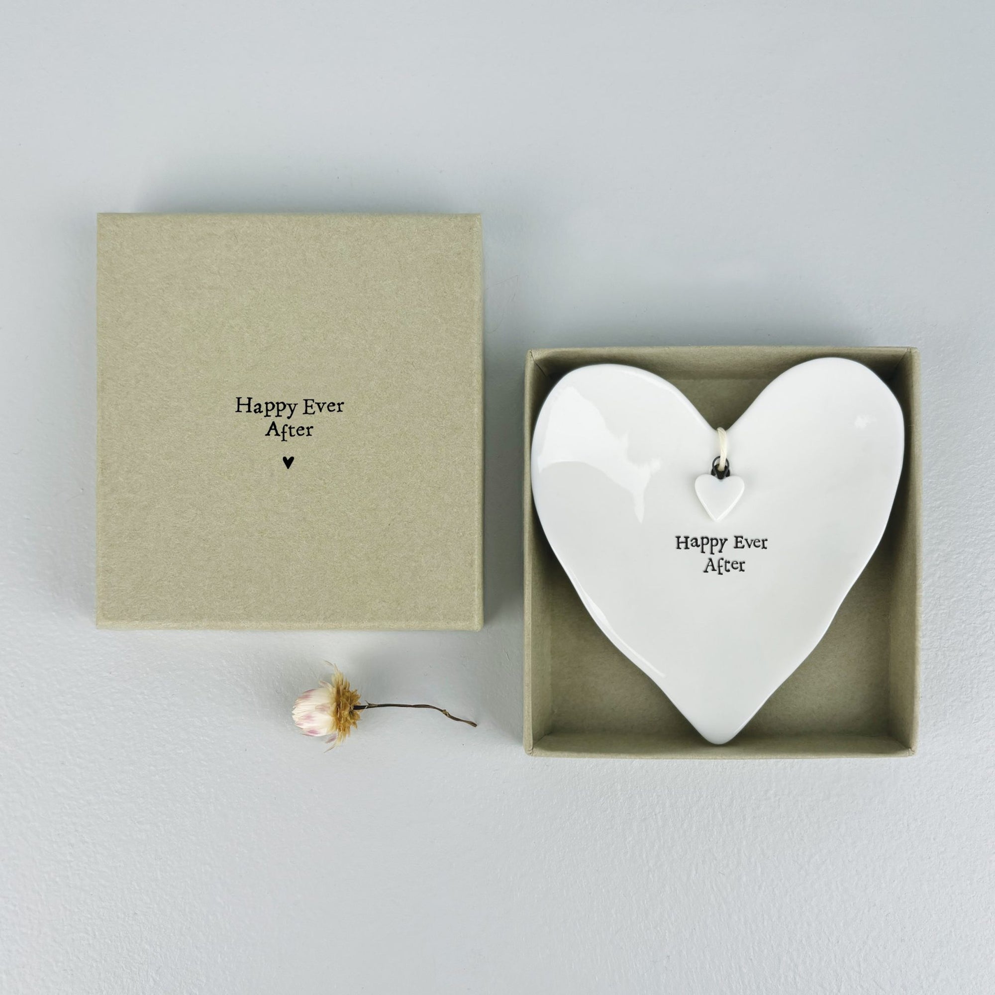 East of India Boxed Ring Dish - Happy Ever After