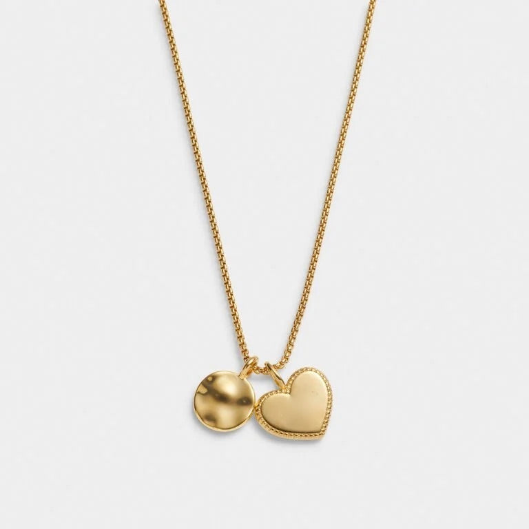 Katie Loxton Waterproof Jewellery - Happy Birthday Gold Charm Necklace - Gold
