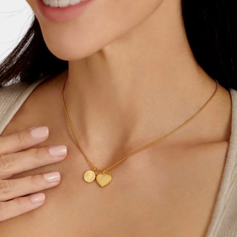Katie Loxton Waterproof Jewellery - Happy Birthday Gold Charm Necklace - Gold