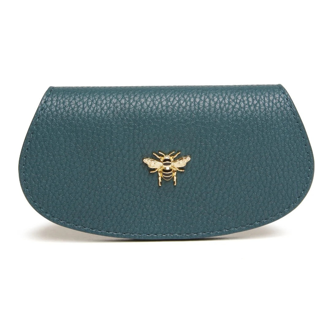 Alice Wheeler Bee Glasses Case - Teal