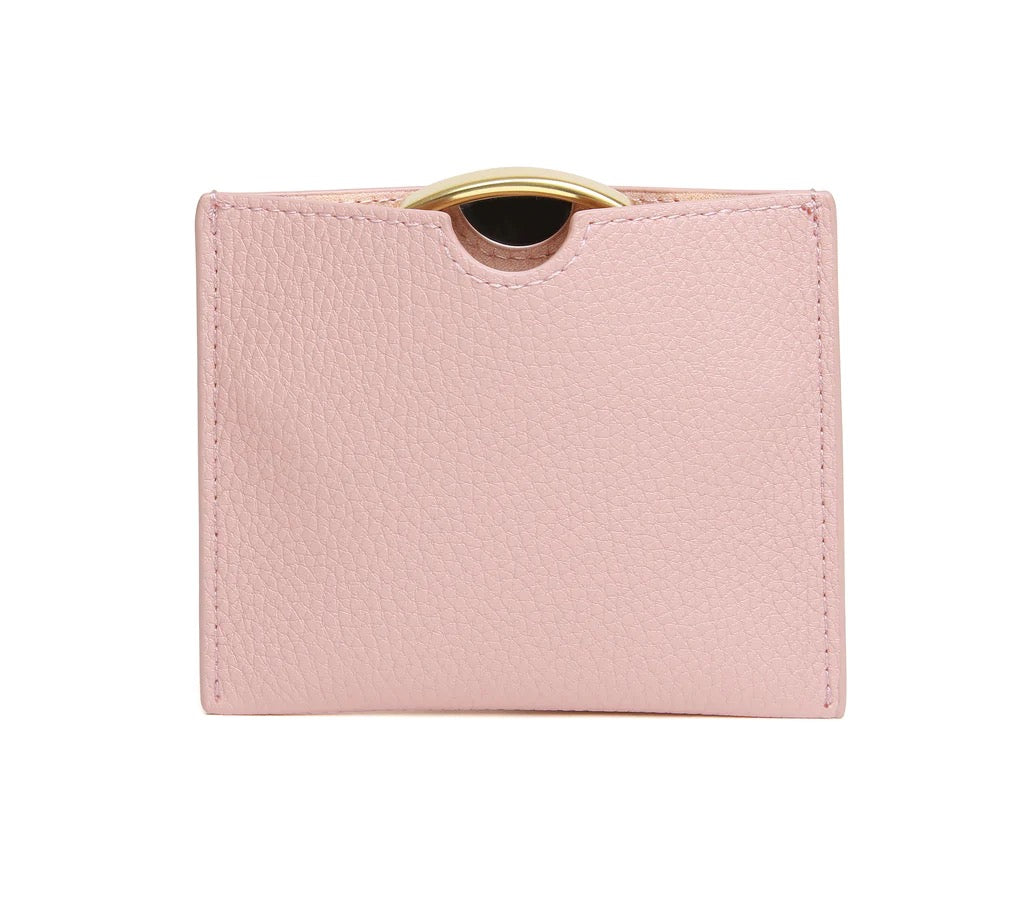 Alice Wheeler Pink Handbag 7x Magnifying Mirror & Pouch