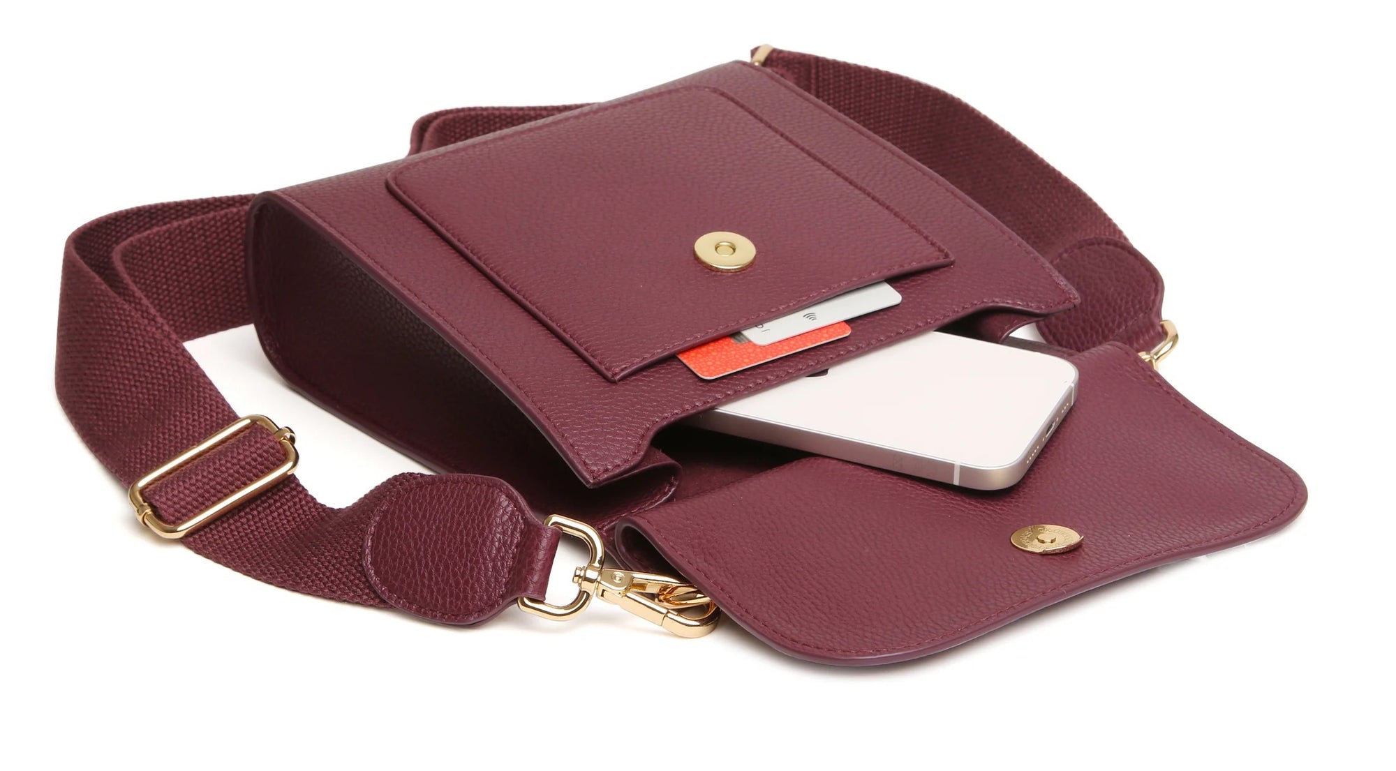 Alice Wheeler - Berry - Small Bloomsbury Crossbody Bag
