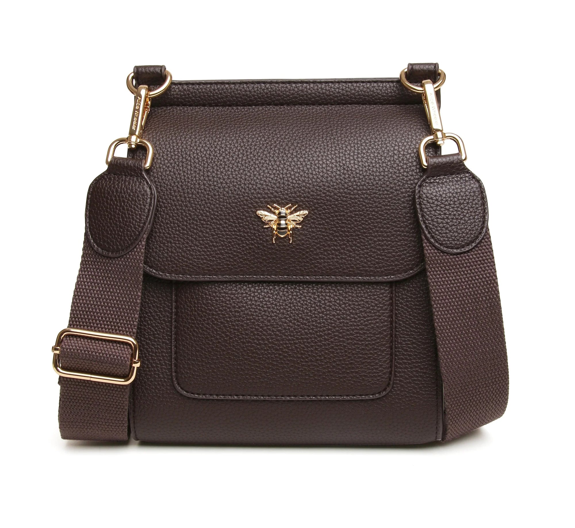 Alice Wheeler Chocolate Small Bloomsbury Crossbody Bag