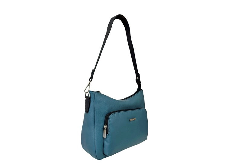 Nova Leathers Medium Multi-Way Handbag - Blue/Navy Blue (8105)