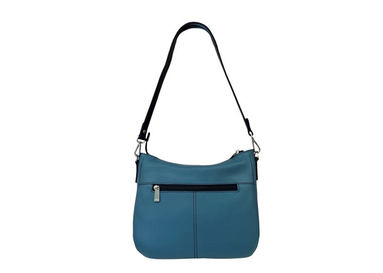Nova Leathers Medium Multi-Way Handbag - Blue/Navy Blue (8105)