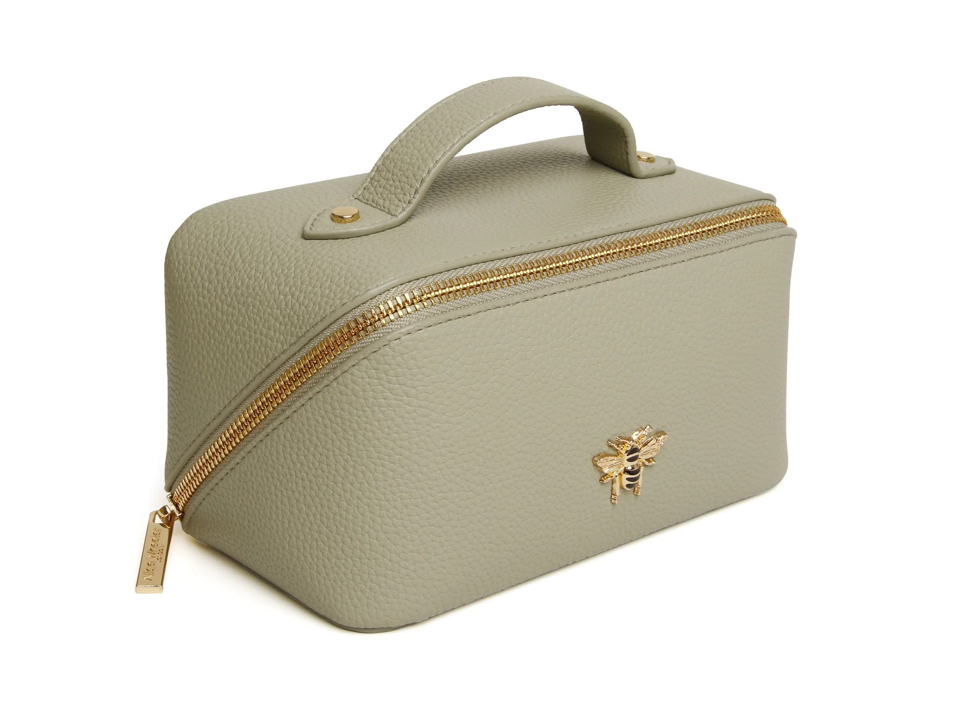 Alice Wheeler Pistachio Green Train Beauty Case - Mini