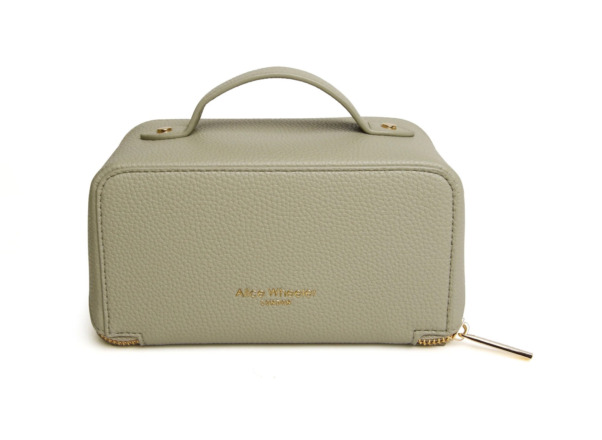 Alice Wheeler Pistachio Green Train Beauty Case - Mini