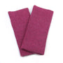 Dusky Magenta Pink Lurex Rib Knit Sequin Wrist Warmers